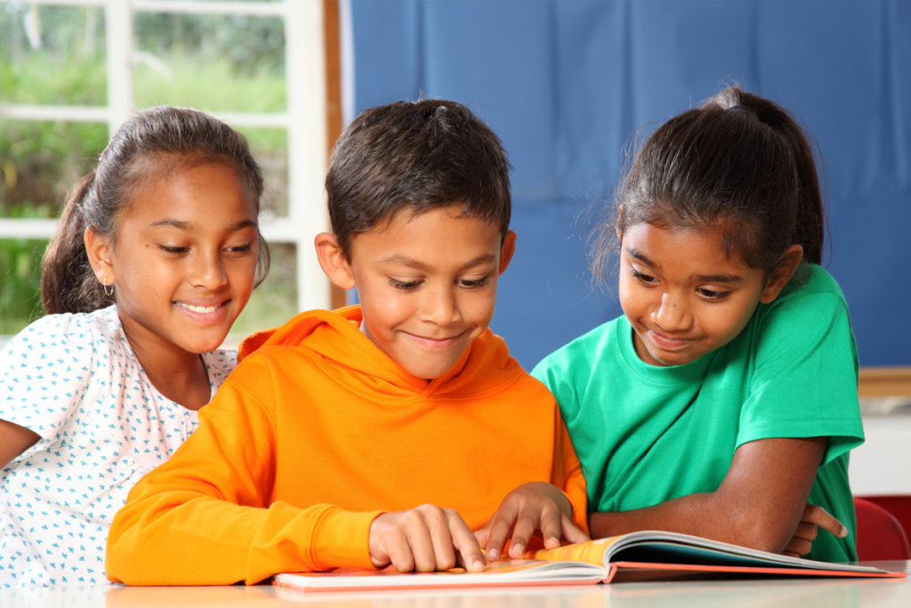 children are reading books